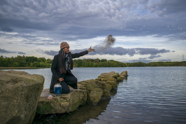 Scattering Ashes over the lake